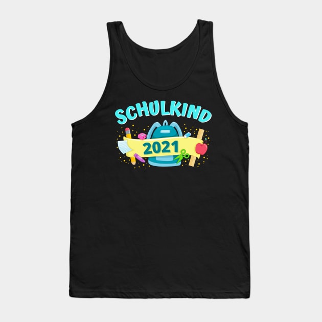 Schulkind 2021 Einschulung Schulranzen Schule Kind Tank Top by Foxxy Merch